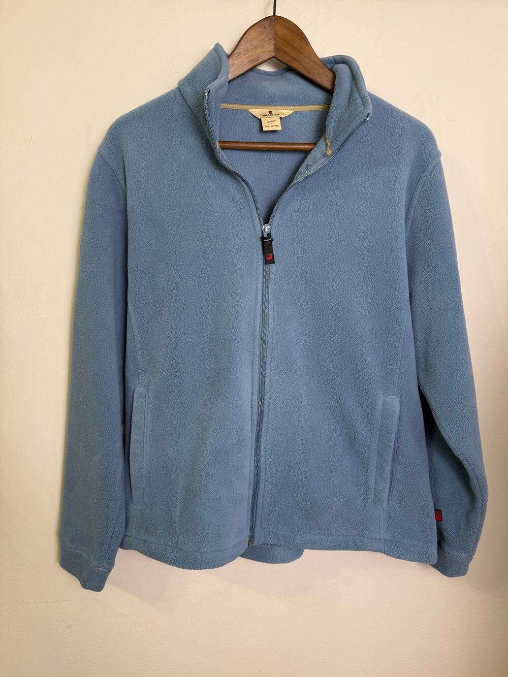 Woolrich Blue Fleece Full Zip Women’s Jacket Sz Large